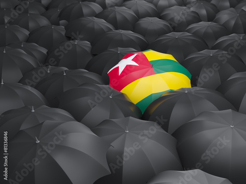 Umbrella with flag of togo
