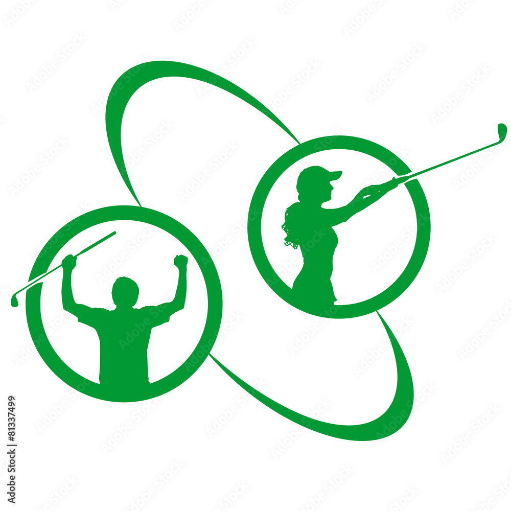 Vector silhouettes of golf. Vector silhouettes of golf.