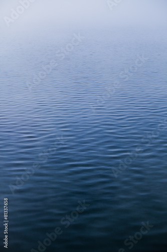 Calm Water texture on a Foggy Morning