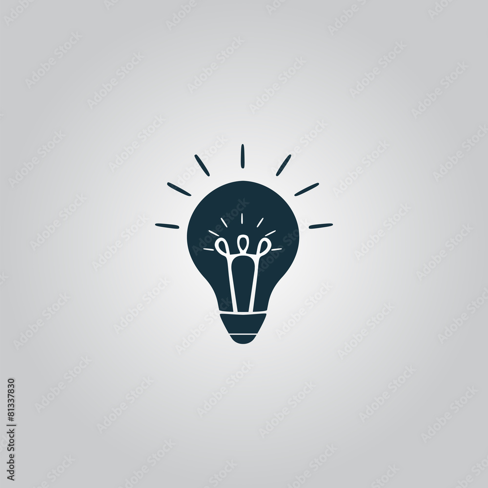 Light bulb vector icon Light bulb vector icon
