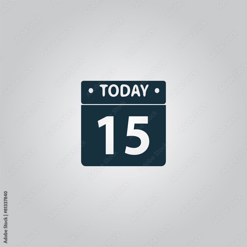 Flat calendar icon. Vector illustration Flat calendar icon. Vector illustration