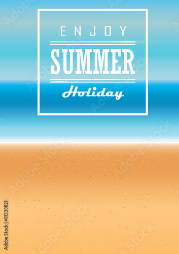 sea and beach tropical summer sunlight background blur