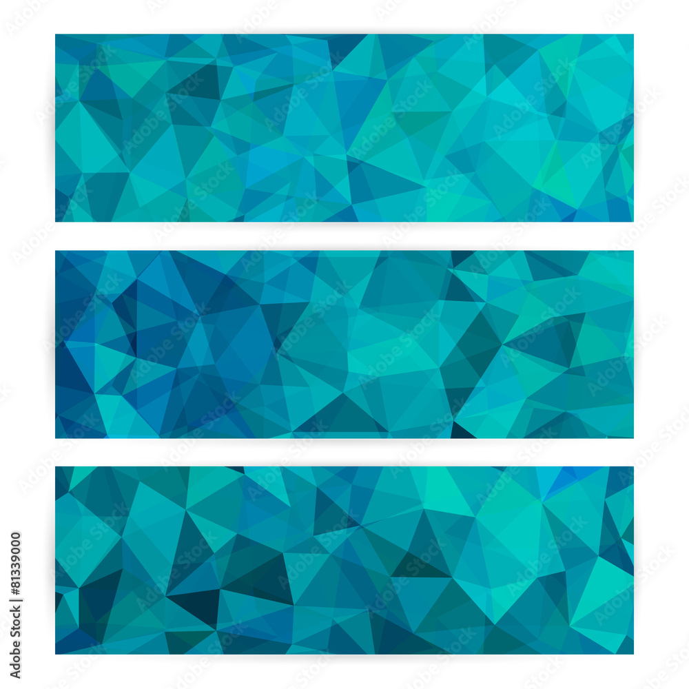 Set of Abstract Geometric Polygonal Backgrounds. Set of Abstract Geometric Polygonal Backgrounds.