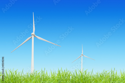 group modern windmills for renewable electric energy production © snvv