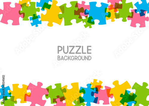 Puzzle background with place for Your text