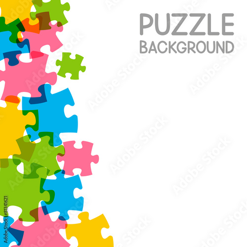 Puzzle background with place for Your text