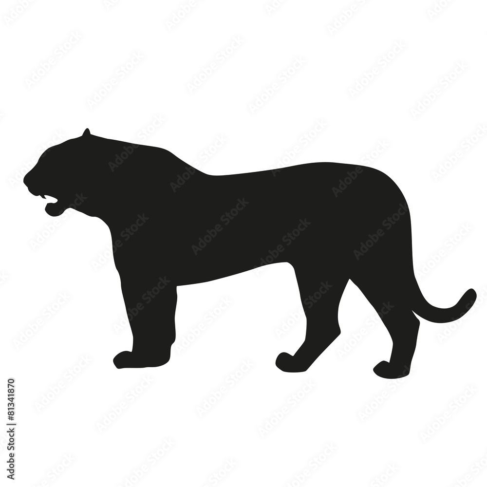 Tiger vector silhouette