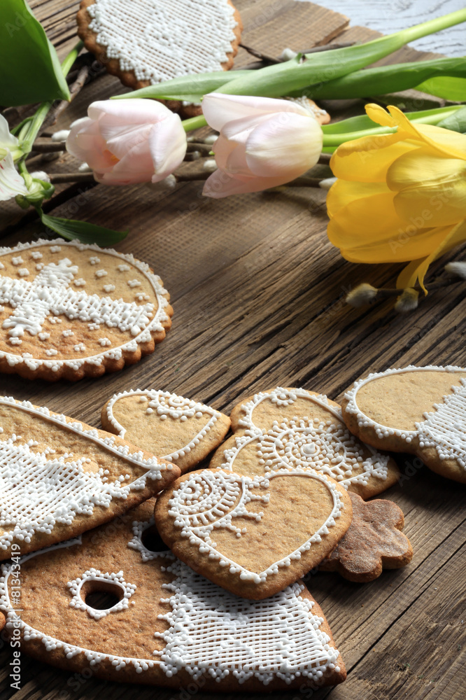 gingerbread heart-shaped gingerbread heart-shaped