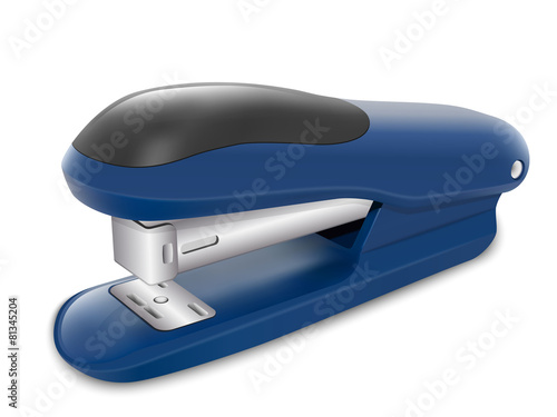 Office stapler in perspective view. Vector illustration
