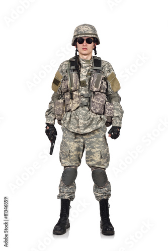 USA soldier with gun © vetkit