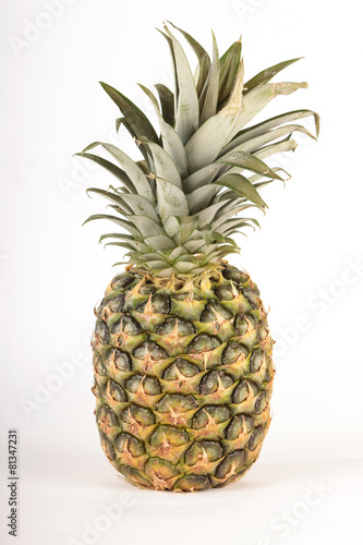 Картината върху платно pineapple on white background