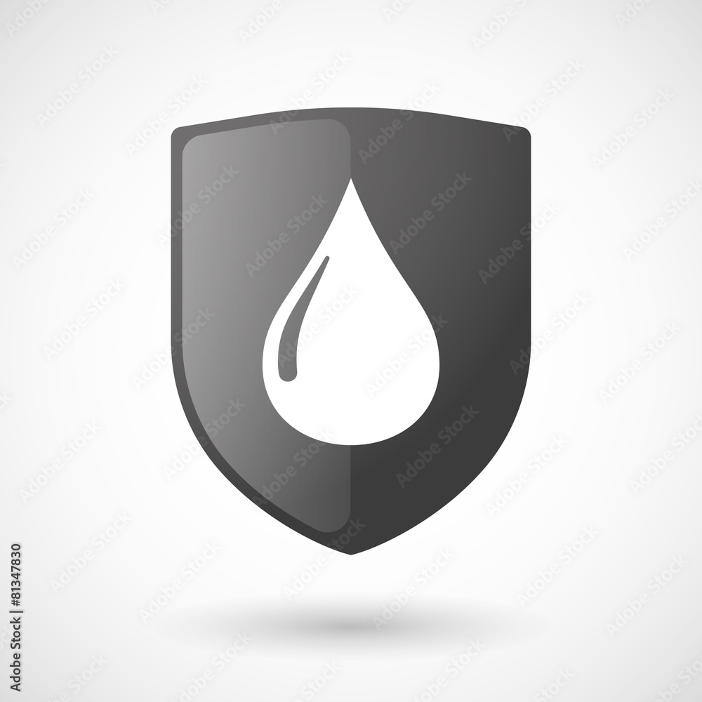 Shield icon with a gas drop