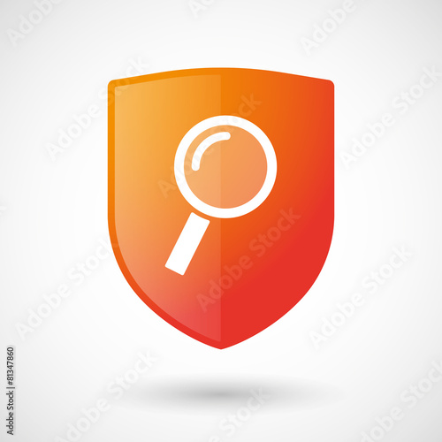 Shield icon with a magnifier