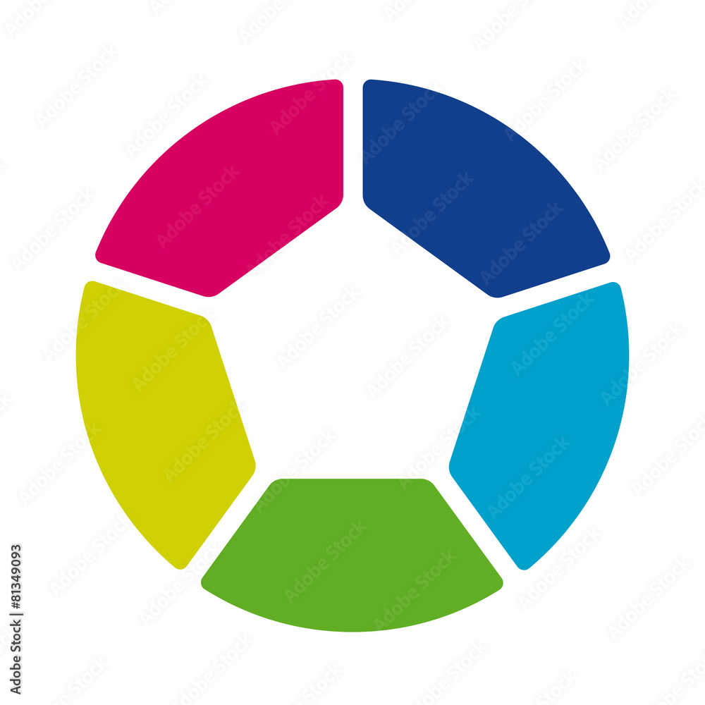 Circular infographic template for cycling diagram, graph, presen Circular infographic template for cycling diagram, graph, presen