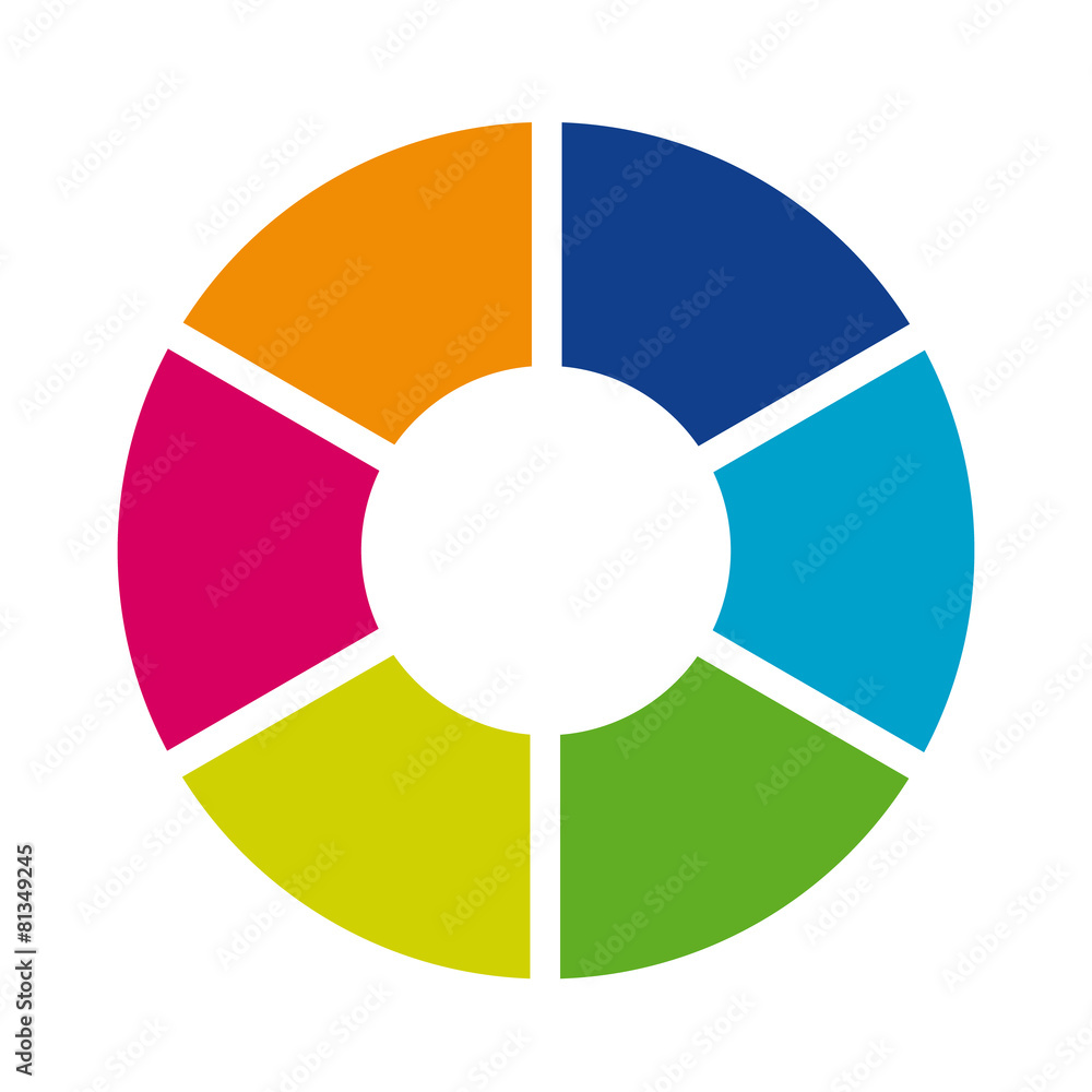 Circular infographic template for cycling diagram, graph, presen Circular infographic template for cycling diagram, graph, presen
