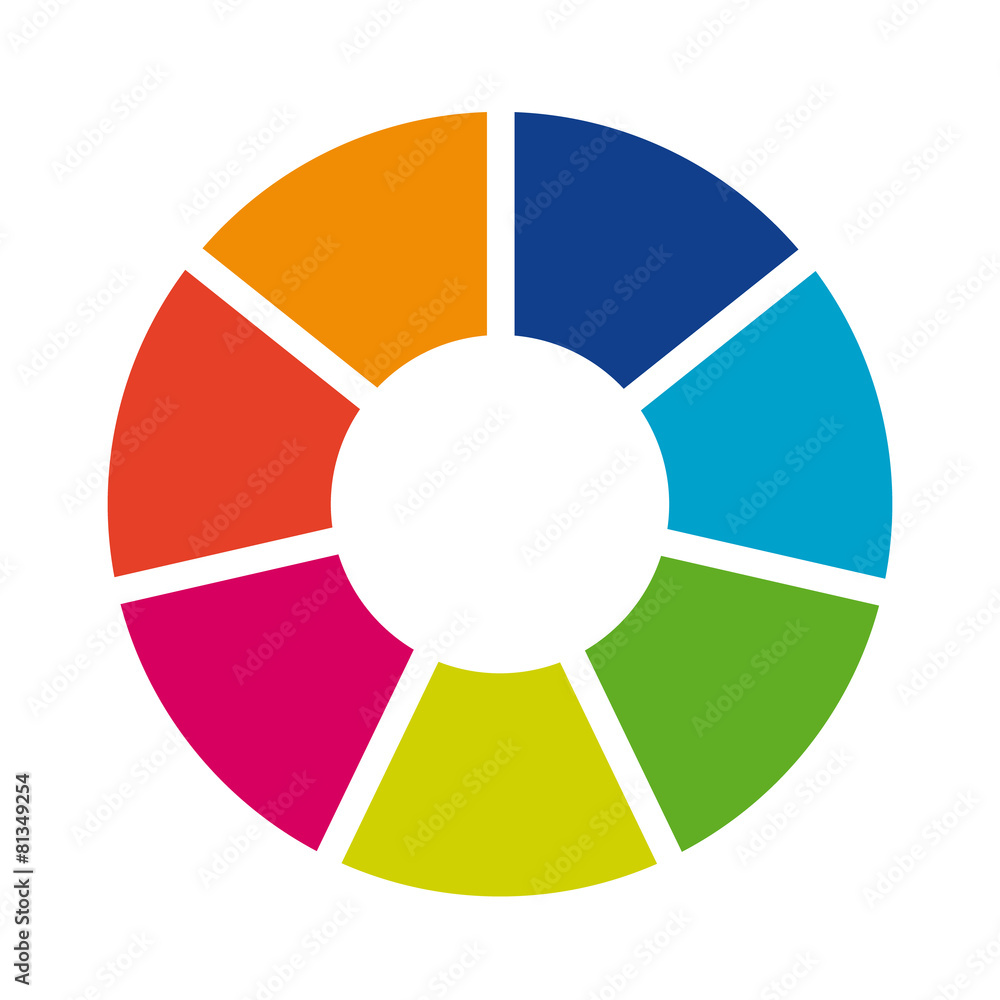 Circular infographic template for cycling diagram, graph, presen Circular infographic template for cycling diagram, graph, presen