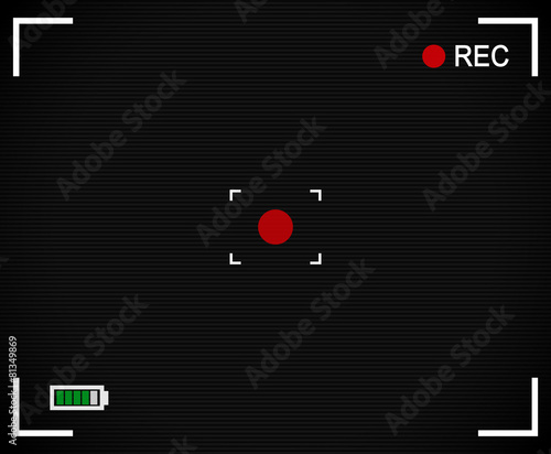 Camera background, Camera Viewfinder with cross hair, target mar