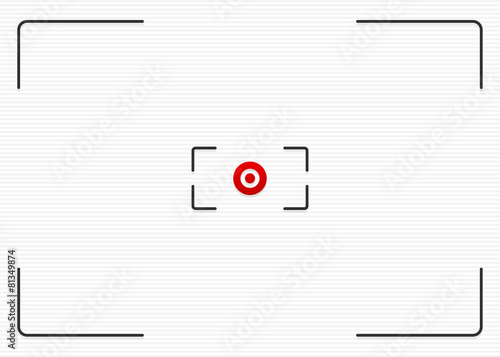 Striped background with thin lines and target mark, cross hair.