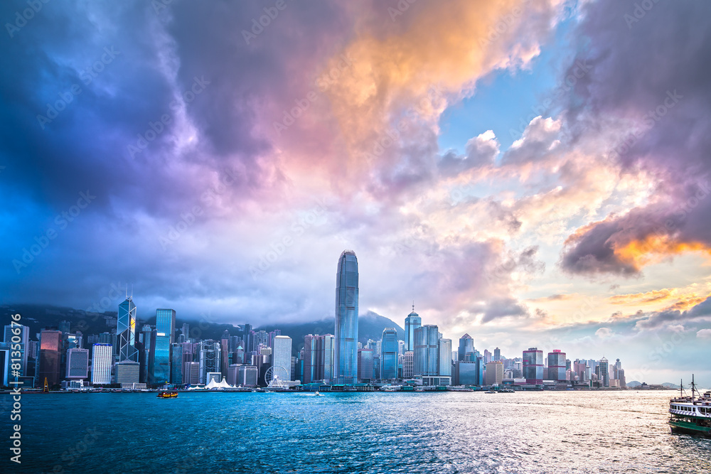 Obraz premium Hong Kong city scenes