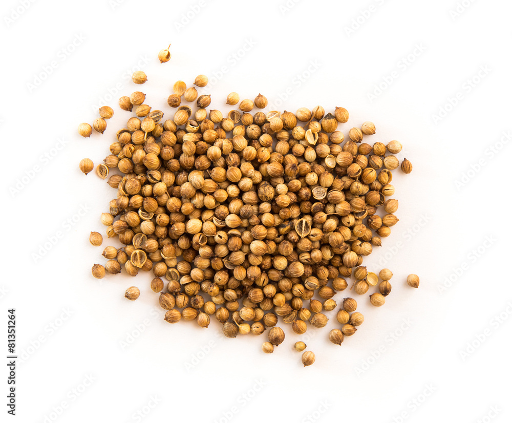 Some coriander seeds Some coriander seeds