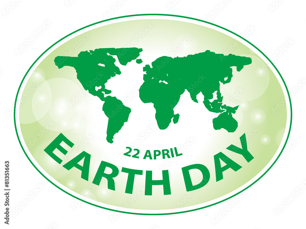 Fototapeta premium earth day banner