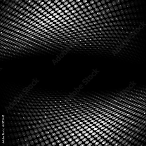 White and black perspective space background with dotted design