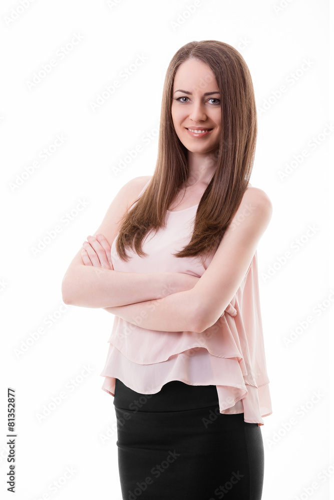 Young business woman portrait . Crossed arms . Young Young business woman portrait . Crossed arms . Young