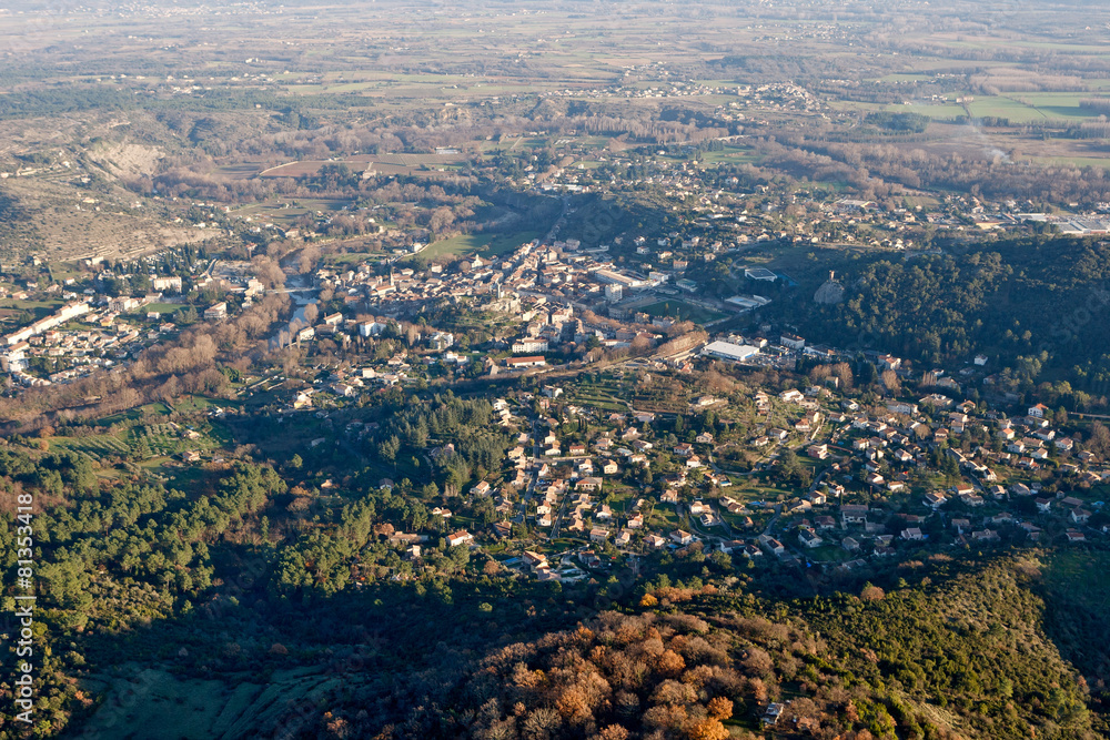 Saint-Ambroix, Les cévènnes vue du ciel