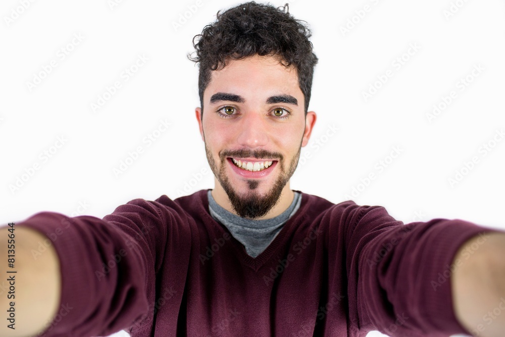 Fototapeta premium Casual man taking a selfie