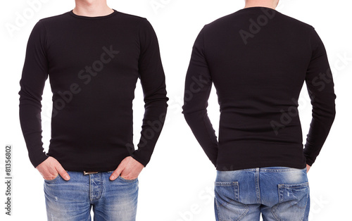 Young man with black t shirt