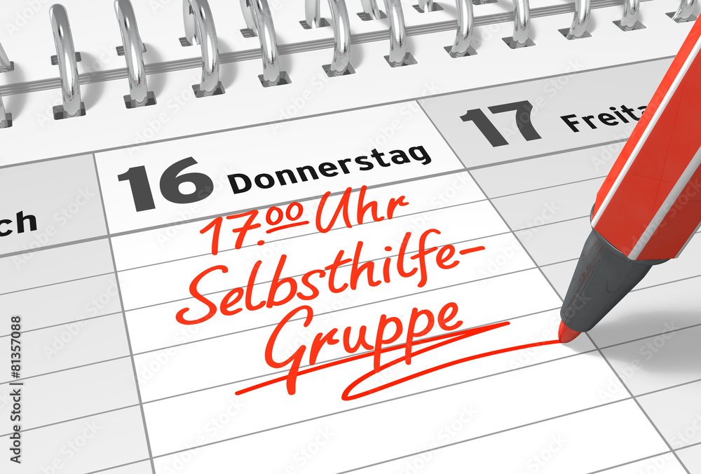 Termin für Selbsthilfe-Gruppe in Kalender eintragen Termin für Selbsthilfe-Gruppe in Kalender eintragen
