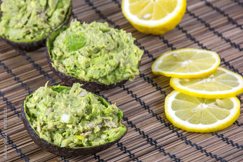 Healthy salad with avocado and lemon Healthy salad with avocado and lemon