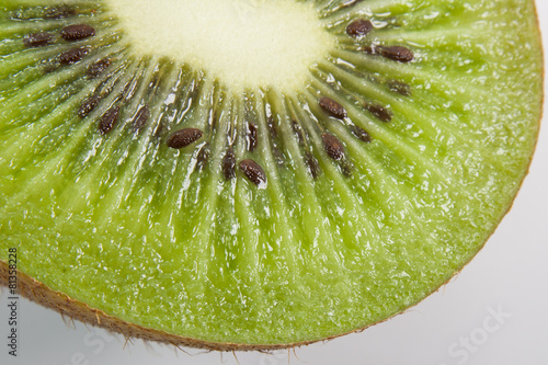 Half of kiwi fruit