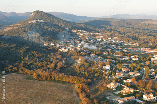 Rousson , le Gard vue du ciel