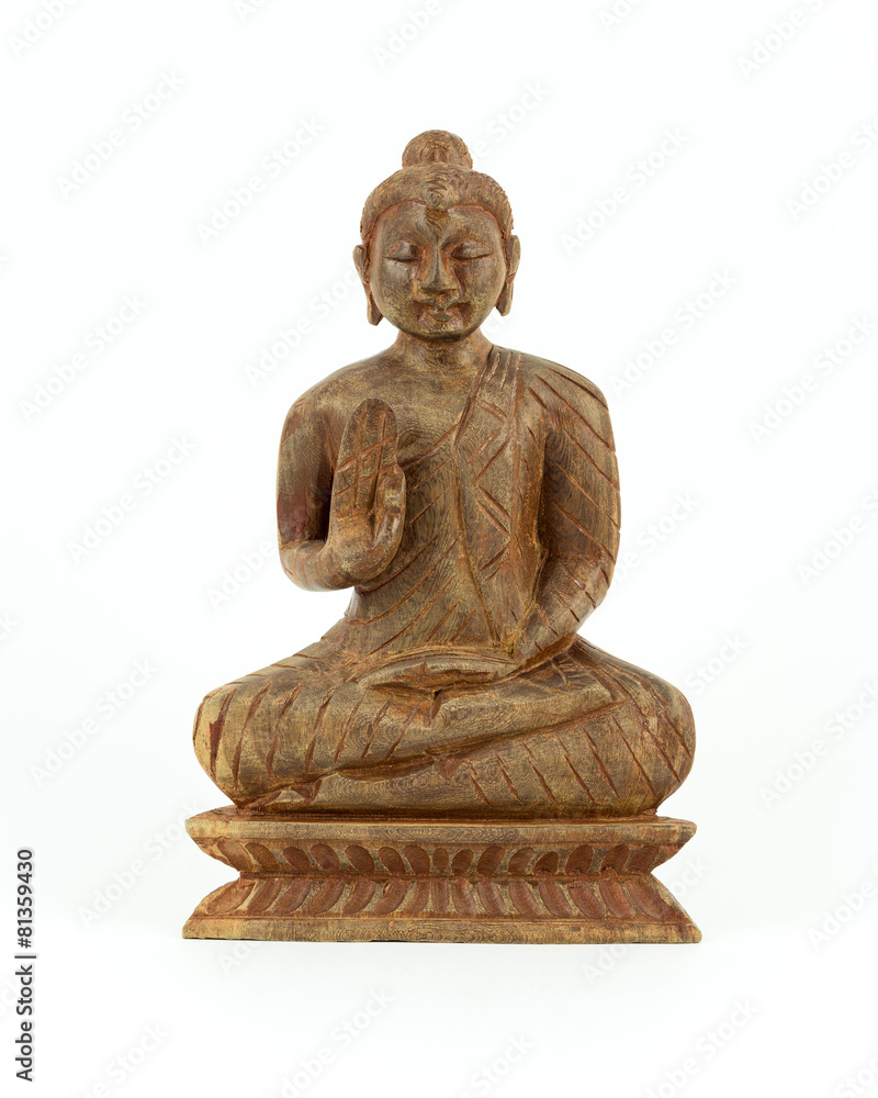 Buddha-Statue aus Holz Buddha-Statue aus Holz