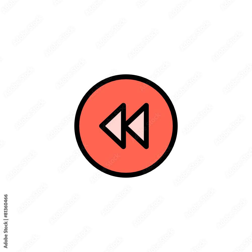 Rewind - Thickly Colorful icon Rewind - Thickly Colorful icon