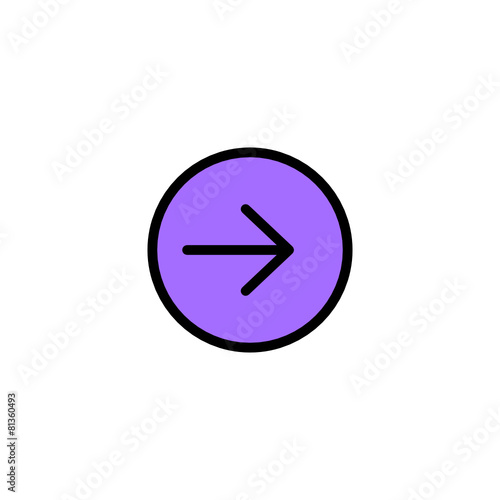 Arrow right - Thickly Colorful icon