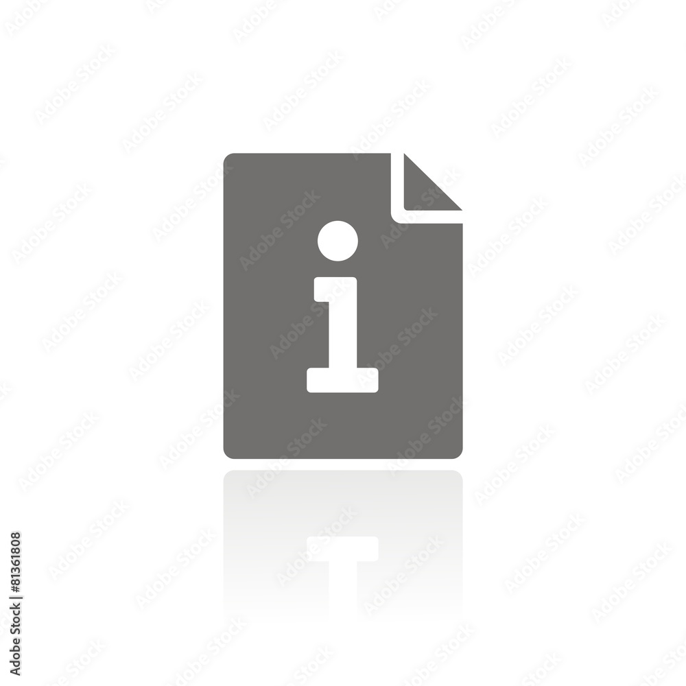 Icono hoja de información FB reflejo Icono hoja de información FB reflejo