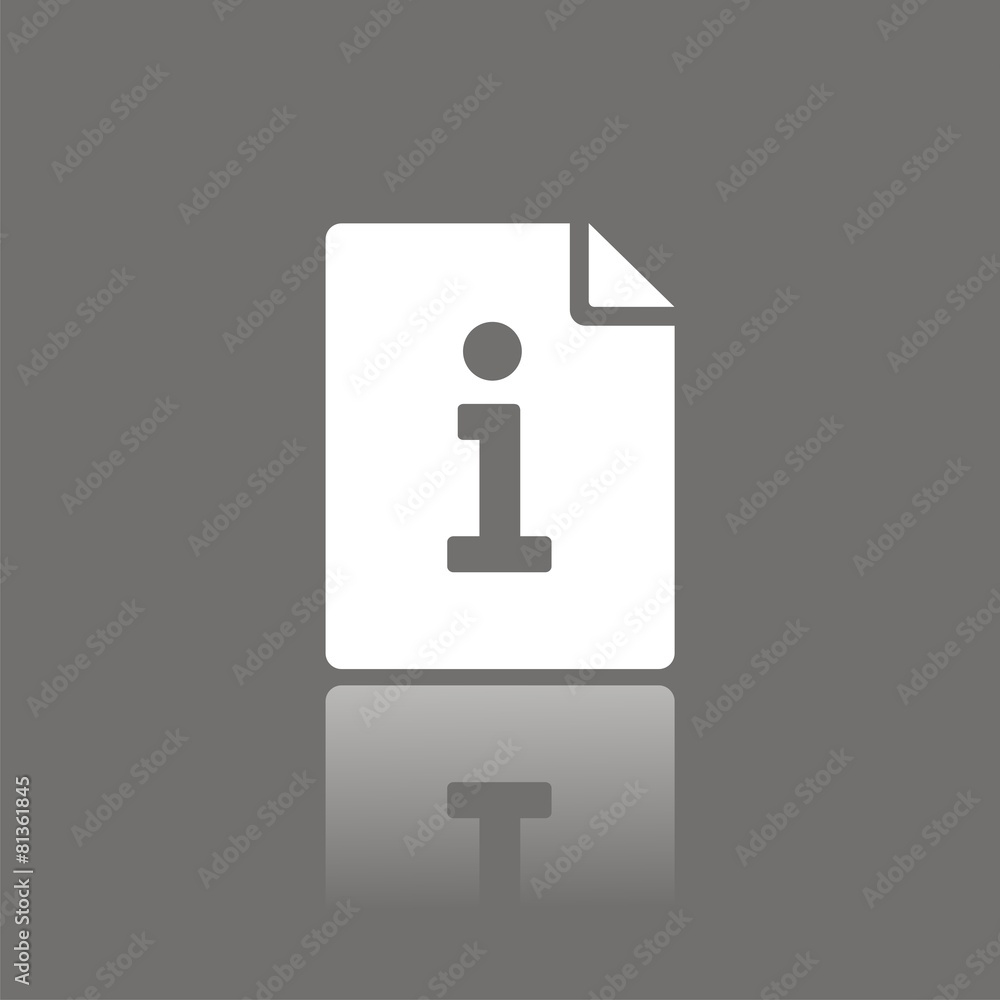Icono hoja de información FO reflejo Icono hoja de información FO reflejo