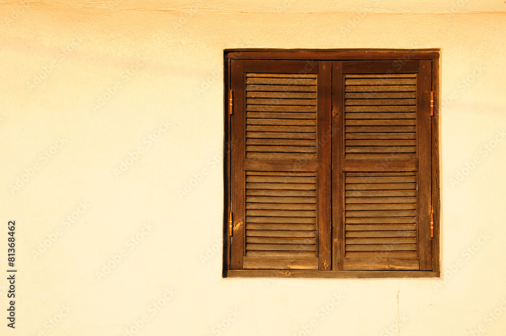 Shuttered window in Neve Tzedek quarter of Tel Aviv. Israel. Shuttered window in Neve Tzedek quarter of Tel Aviv. Israel.