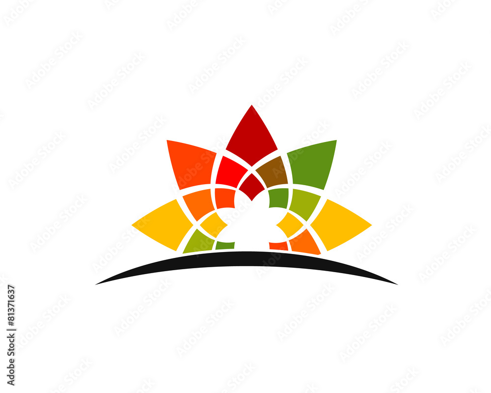 Fototapeta premium colorful flower rise up