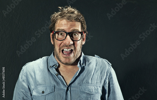 Photography Shocked Man