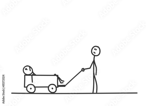 sm besoffener im bollerwagen I