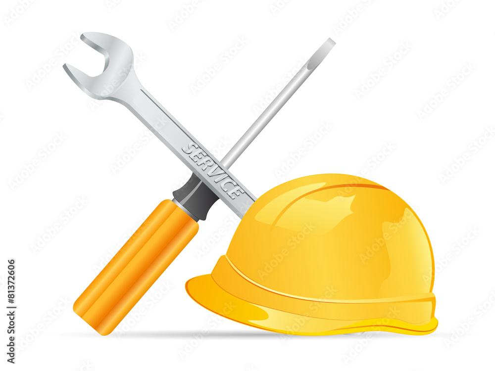 Bauarbeiter Werkzeug Stock Vector | Adobe Stock