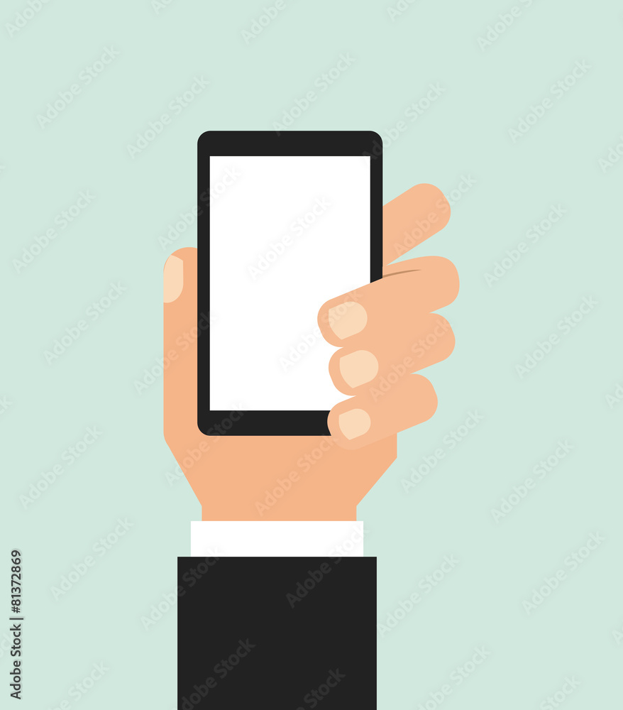 hand on device hand on device