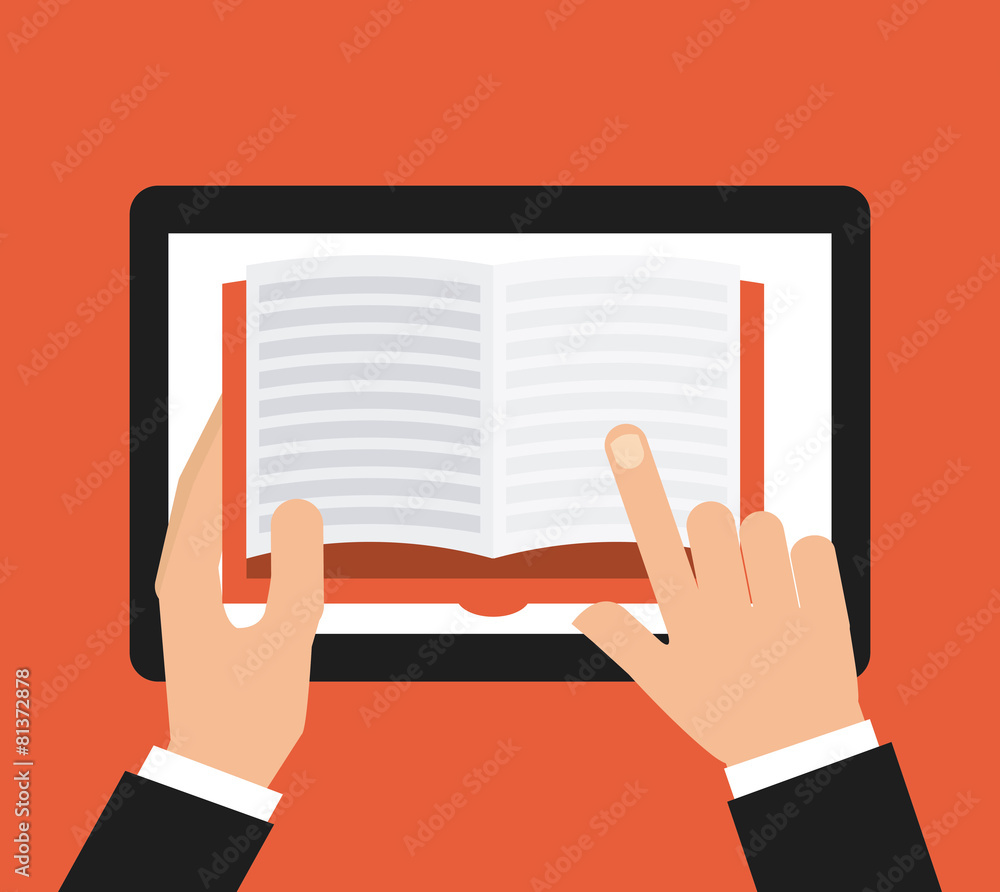hand on device hand on device