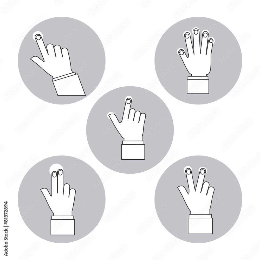 hand on device hand on device