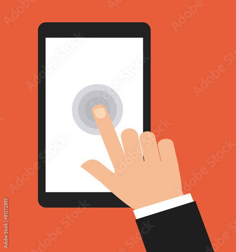 hand on device