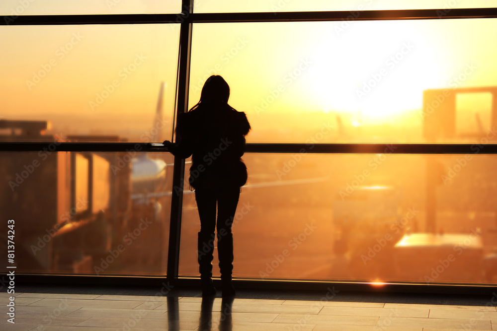 Fototapeta premium Airport interior at morning