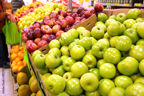 Fruits and vegetables at farmers market